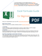 Basic Excel Formulas Guide