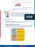 Comunicado Semanal 014 - Sede Bellavista