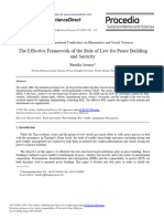 The Effective Framework of The Rule of Law For - 2013 - Procedia - Social and Be