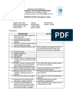 Insertion and Removal of NGT With Checklist