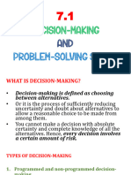 7.1 Decision-Making and Problem-Solving Skills