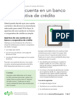 CFPB Checklist For Opening A Bank Account Spanish