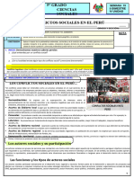 Sesión #15 - Ii Bimestre - Iv Unidad - Los Conflictos Sociales en El Perú