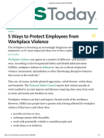 5 Ways To Protect Employees Fromworkplace Violence