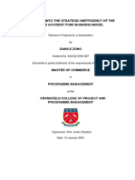 Research Into The Strategic Inefficiency of The Road Accident Fund Business Model by Danile Zono 2021 - Cranefield