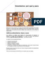 Aditivos Alimentarios