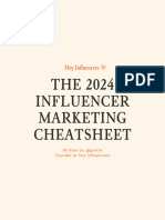 Hey S 2024 Influencer Marketing Cheatsheet