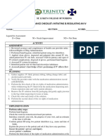 Initiating and Regulating An Iv Checklist Funda 2024