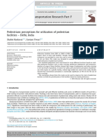 0.8 Pedestrians Perceptions For Utilization of Pedestrian