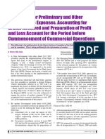 EAC Opinion On Accounting Preliminary, Preoperative Expenses & For Grants Recd, Preparation of Profit & Loss Account For Period Before Commencement of Commercial Operations