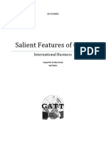 Salient Features of GATT: International Business