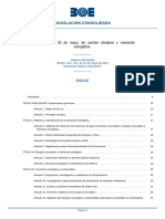 BOE Cambio Cl. y Transicion Energetica