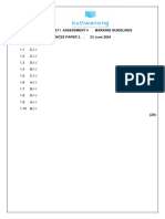 Grade 11 Physical Sciences Assessment 4 Marking Guidelines 2024 Mod. - 102917