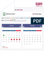 Academic Calendar-Delhi Private School