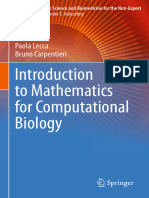 To Mathematics For Computational Biology: Paola Lecca Bruno Carpentieri