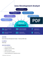 JD - Senior Business Development Analyst - Americas MDU Ops - Cognizant