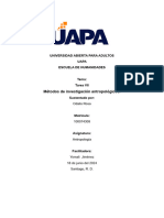 Antropología GeneralIndicación y Espacio para Enviar La Tarea # 7