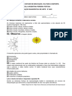 Avaliação Diagnóstica de Arte 8º Ano