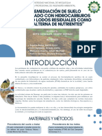 Biorremediación de Suelo Contaminado Con Hidrocarburos Empleando Lodos Residuales Como Fuente Alterna de Nutrientes