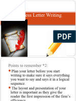 Business Letter Writing