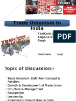 Trade Unionism in India RAVI