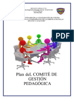 Plan de Comite de Gestión Pedagógica