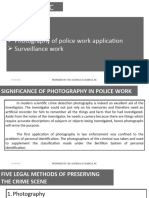 Week 13 Topic (Applications of Photography in Police Work)