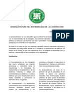 Bioarquitectura y La Sostenibilidad de La Construcción