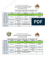 Horario 4° B de Primaria-1