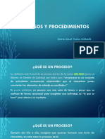 Procesos, Procedimientos y Mapa de Procesos