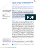 Anjomshoae (2024) EF Structure in Monolingual and Bilingual Adults