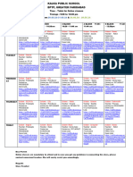 Online Time-Table For The Class 5