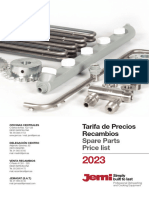 JEMI Tarifa Recambios 2023 Spare Parts List 2023