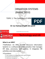 Chapter 1 Evolution of HRM and HRIS