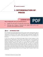 Determination of Prices