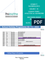 Promaths Analytical Geometry Grade 11 June 2024