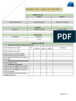 Fiche de Controle Casque de Securite