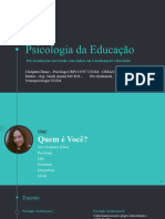 Psicologia Da Educação - Pós Graduação