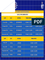 IIT SCHOOL Class 11th Test Schedule For JEE 2026