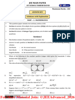 JEE Main Question Paper (12-05) - Solutions