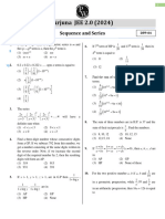 Sequence and Series - DPP 4 (Of Lec 05) - Arjuna JEE 2.0 2024