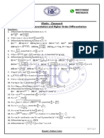 Chs-10, 11 Differentiation and Higher Order Differentiation