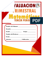 Examen Tercer Trimestre de Matemáticas