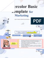 Watercolor Basic Template For Marketing by Slidesgo