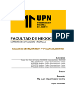 Analisis de Inversion y Financiamiento - Trabajo Aplicativo Final - T2