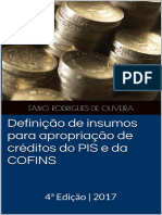 PIS e COFINS - Definição de Insumos para Credito 2017