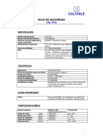 Hoja de Seguridad: Cal Viva