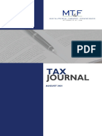 MTF Tax Journal August 2021