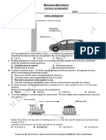 Worksheet, Momentum