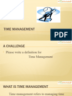 TIME MANAGEMENTppt